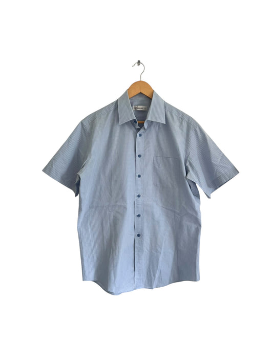 Light Blue Tidy Button Up